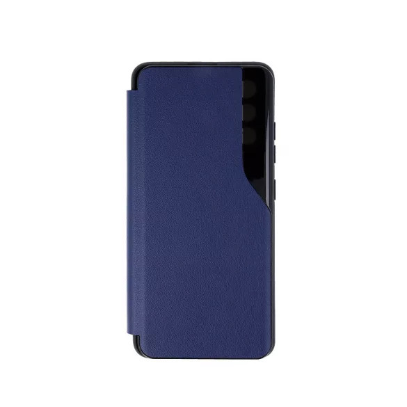 Eco Leather View Case 2 Xiaomi Redmi 9T/9 Power/Poco M3 oldalra nyíló tok, sötétkék