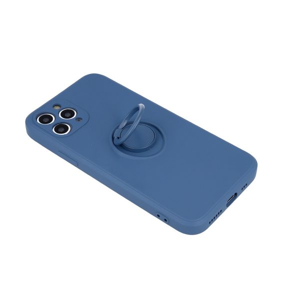 Finger Grip Samsung Galaxy A12/M12 hátlap, tok, kék