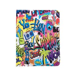   Graffiti Boy univerzális flip tok 9-10 colos tablethez, mintás, színes