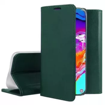   Smart Magnetic Samsung Galaxy A13 5G oldalra nyíló tok, sötétzöld