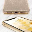 Glitter 3in1 Case Samsung Galaxy S21 FE hátlap, tok, arany