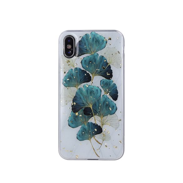 Gold Glam Leaves Case Xiaomi 12 5G/12X 5G/12S 5G 5G hátlap, tok, mintás, színes