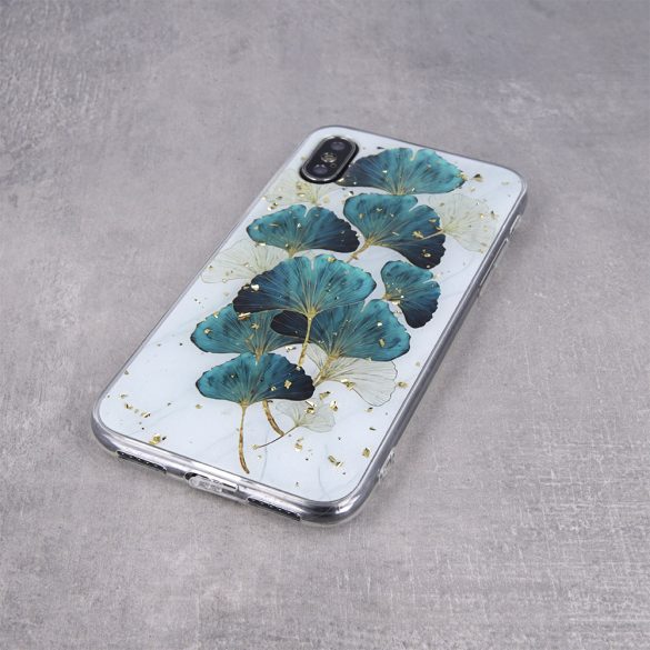 Gold Glam Leaves Case Xiaomi 12 5G/12X 5G/12S 5G 5G hátlap, tok, mintás, színes