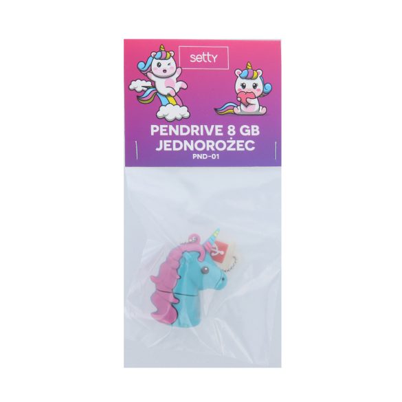 Setty PND-01 Unicorn 8GB USB pendrive, színes