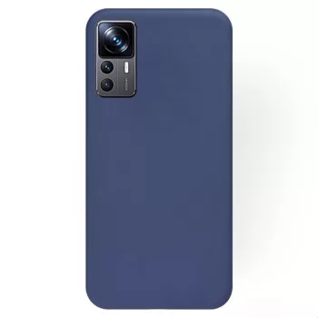 Silicone Case Xiaomi 12T/12T Pro hátlap, tok sötétkék
