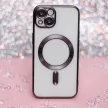 Color Chrome Mag case iPhone 12 MagSafe kameravédős hátlap, tok, fekete