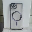 Color Chrome Mag case iPhone 12 MagSafe kameravédős hátlap, tok, fekete