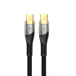 b2b-xo-clear-cable-nb-q223b-usb-c-lightning-kabel-60w-1m-fekete