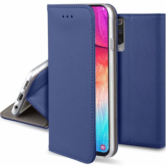 Smart Magnet Xiaomi Redmi Note 12s 4G navy oldalra nyíló tok, sötétkék