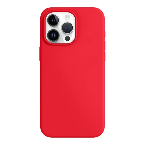 Silicone Case iPhone 15 szilikon hátlap, tok, piros