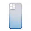 Gradient Case iPhone 15 Pro szilikon hátlap, tok, kék-átlátszó