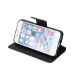 Smart Fancy iPhone 15 oldalra nyíló tok, arany-fekete