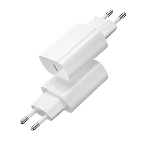 WIWU Wi-U001 Wall Charger hálózati töltő adapter, gyorstöltő, PD 20W, USB-C, 3A, fehér