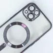 Color Chrome Mag case iPhone 15 MagSafe kameravédős hátlap, tok, fekete