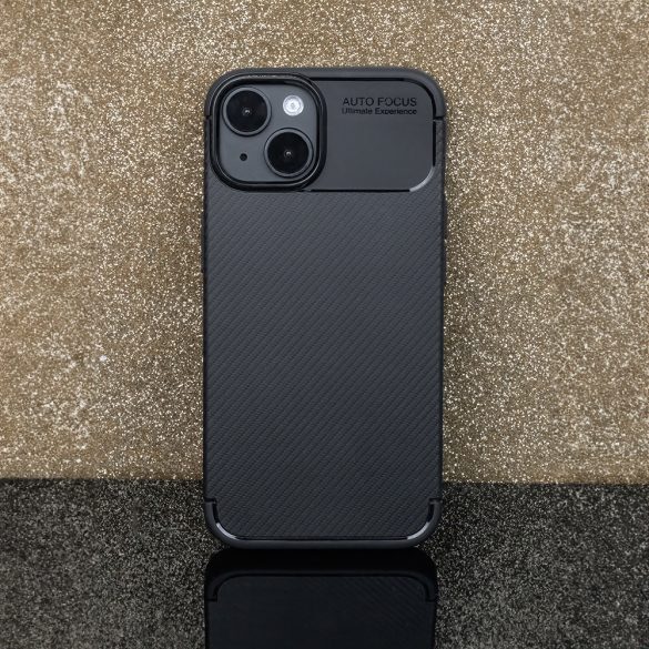 Carbon Premium Case iPhone 11 hátlap, tok, fekete