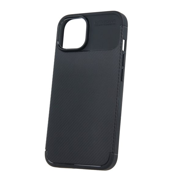 Carbon Premium Case iPhone 12/12 Pro hátlap, tok, fekete