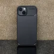 Carbon Premium Case Samsung Galaxy A14 4G/A14 5G hátlap, tok, fekete