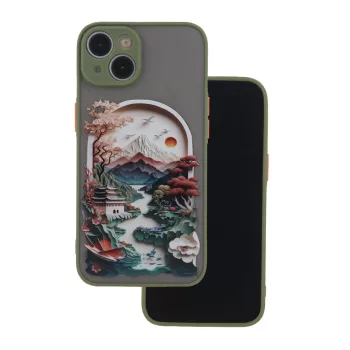   Ultra Trendy Case Travel Samsung Galaxy A55 5G szilikon hátlap, tok, mintás, zöld
