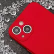 Silicone Case iPhone 16 Plus kameravédős szilikon hátlap, tok, piros