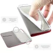 Smart Magnet iPhone 16 Pro oldalra nyíló tok, piros