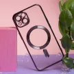 Color Chrome Mag case iPhone 16 MagSafe kameravédős hátlap, tok, fekete