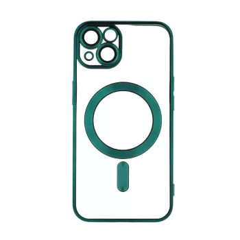   Color Chrome Mag case iPhone 16 MagSafe kameravédős hátlap, tok, zöld