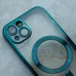 Color Chrome Mag case iPhone 16 MagSafe kameravédős hátlap, tok, zöld