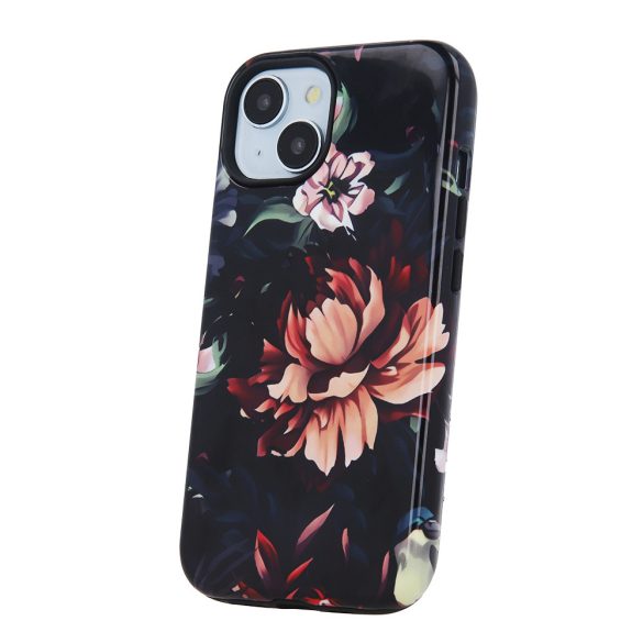 Decor Case Peony iPhone 16 Plus hátlap, tok, mintás, színes