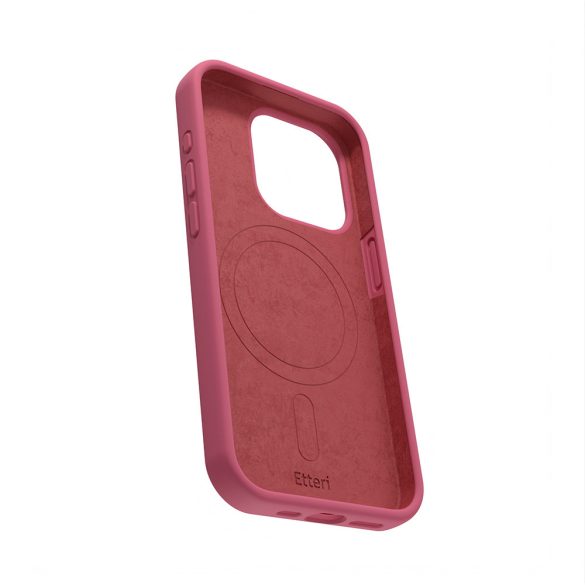 Etteri Silicone Mag case iPhone 16 Plus Magsafe kompatibilis szilikon hátlap, tok, piros