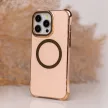 Circle Glam Mag Case iPhone 16 MagSafe hátlap, tok, rózsaszín