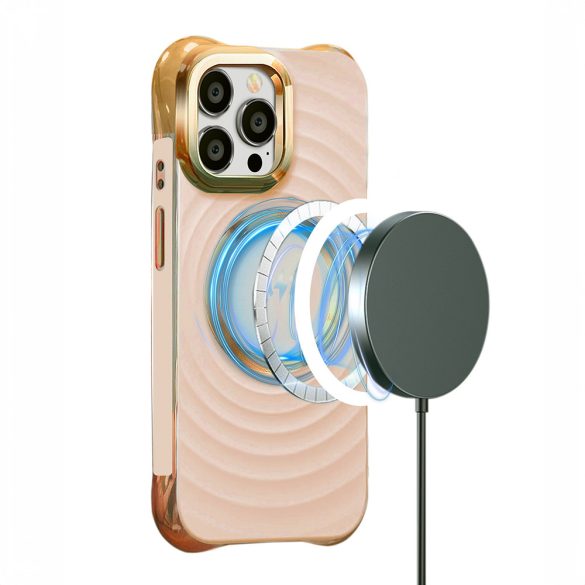 Circle Glam Mag Case iPhone 16 Magsafe kompatibilis hátlap, tok, rózsaszín