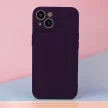 Silicone Case iPhone 16 Plus kameravédős szilikon hátlap, tok, lila