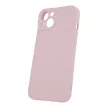 Silicone Case Samsung Galaxy A55 5G kameravédős szilikon hátlap, tok, világos rózsaszín
