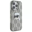Karl Lagerfeld KLHCP16LHKLPKHK iPhone 16 Pro 6.3" tok, fekete IML Karl Head Electroplated