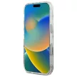 Karl Lagerfeld KLHCP16LHKLPKHT iPhone 16 Pro 6.3" tok, átlátszó hardcase IML Karl Head Electroplated