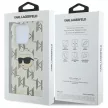 Karl Lagerfeld KLHCP16LHKLPKHT iPhone 16 Pro 6.3" tok, átlátszó hardcase IML Karl Head Electroplated
