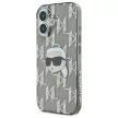 Karl Lagerfeld KLHCP16SHKLPKHK iPhone 16 6.1" tok, fekete IML Karl Head Electroplated