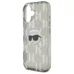 Karl Lagerfeld KLHCP16SHKLPKHK iPhone 16 6.1" tok, fekete IML Karl Head Electroplated