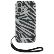 Karl Lagerfeld KLHCP16SHZBPKCCK iPhone 16 6.1" tok, fekete IML Zebra Pattern & Cord