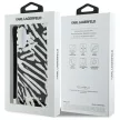 Karl Lagerfeld KLHCP16SHZBPKCCK iPhone 16 6.1" tok, fekete IML Zebra Pattern & Cord