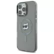 Karl Lagerfeld KLHMP16LHLSCHK iPhone 16 Pro 6.3" tok, fekete IML Metal Choupette Head MagSafe