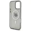 Karl Lagerfeld KLHMP16LHLSCHK iPhone 16 Pro 6.3" tok, fekete IML Metal Choupette Head MagSafe