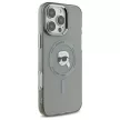 Karl Lagerfeld KLHMP16LHLSKIK iPhone 16 Pro 6.3" tok, fekete IML Metal Karl Head MagSafe