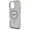 Karl Lagerfeld KLHMP16LHLSKIK iPhone 16 Pro 6.3" tok, fekete IML Metal Karl Head MagSafe