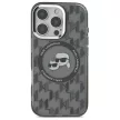 Karl Lagerfeld case iPhone 16 Pro 6,3" KLHMP16LHMCKMHK tok, fekete Hard IML Monogram Karl&Choupette Head MagSafe