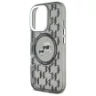 Karl Lagerfeld case iPhone 16 Pro 6,3" KLHMP16LHMCKMHK tok, fekete Hard IML Monogram Karl&Choupette Head MagSafe