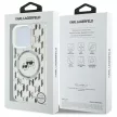 Karl Lagerfeld case iPhone 16 Pro 6,3" KLHMP16LHMCKMHT tok, átlátszó Hard IML Monogram Karl&Choupette Head MagSafe