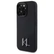 Karl Lagerfeld KLHMP16LSCMKMPCK iPhone 16 Pro 6.3" tok, fekete Silicone Shadow Metal Initial MagSafe
