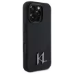 Karl Lagerfeld KLHMP16LSCMKMPCK iPhone 16 Pro 6.3" tok, fekete Silicone Shadow Metal Initial MagSafe