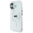 Karl Lagerfeld KLHMP16MHLSKIH iPhone 16 Plus 6.7" tok, fehér hardcase IML Metal Karl Head MagSafe
